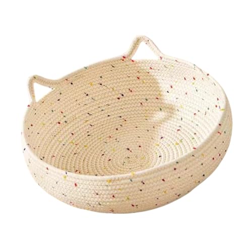 Raypontia Katzenbett Geflochtenes - 35CM Katzenbett Aus Baumwollseil - Haustier Katzenbett Beige,Katzennestchen Geflochtenes,Katzenbett Sommer,Haustier Schlafsack Für Katzen Und Kleine Hunde 40cm, Raypontia Katzenbett Geflochtenes - 35CM Katzenbett Aus Baumwollseil - Haustier Katzenbett Beige,Katzennestchen Geflochtenes,Katzenbett Sommer,Haustier Schlafsack Für Katzen Und Kleine Hunde 40cm, von Raypontia