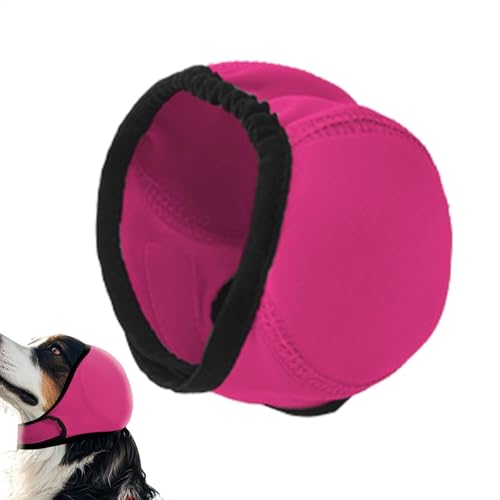 Raypontia Keine Klappenohr -Wraps für Hunde, Hundeohr Wrap - Hund Ruhige Ohren Lärmschutz - Wasserdichtes, verstellbares Anti-Rutsch-Ohrschützer Snood für Bad, Feuerwerk, Haustierpflege, Schwimmen von Raypontia