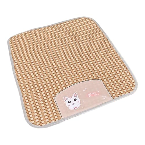 Raypontia Kühlkissen für Hunde, Kühlmatte für Katzen - Selbstkühlende Unterlage, Decke, Kühlunterlage für Hunde - Rattan-Hundekühlmatten, Haustier-Kühlmatte für Haustiere, Welpen, Hundehütten, Kisten, Raypontia Kühlkissen für Hunde, Kühlmatte für Katzen - Selbstkühlende Unterlage, Decke, Kühlunterlage für Hunde - Rattan-Hundekühlmatten, Haustier-Kühlmatte für Haustiere, Welpen, Hundehütten, Kisten, von Raypontia
