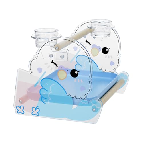 Raypontia Vogelsitzstange | Metallgestell Für Kleinvögel Zur Stubenreinheit | Haustier Acryl Ausstattung Mit Tablett Für Kanarienvögel Finken Kakadus Aras Nymphensittiche Unzertrennliche Raypontia Vogelsitzstange | Metallgestell Für Kleinvögel Zur Stubenreinheit | Haustier Acryl Ausstattung Mit Tablett Für Kanarienvögel Finken Kakadus Aras Nymphensittiche Unzertrennliche von Raypontia