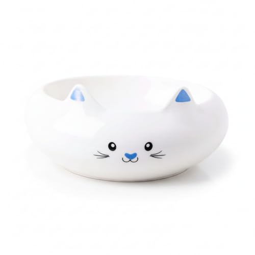 Raytrue-X Keramik-Katzennapf mit 3D-Kätzchenohren zum Halten von Futter und Wasser, erhöht, kleine Haustiergeschirr, Anti-Überschlag Raytrue-X Keramik-Katzennapf mit 3D-Kätzchenohren zum Halten von Futter und Wasser, erhöht, kleine Haustiergeschirr, Anti-Überschlag von Raytrue-X