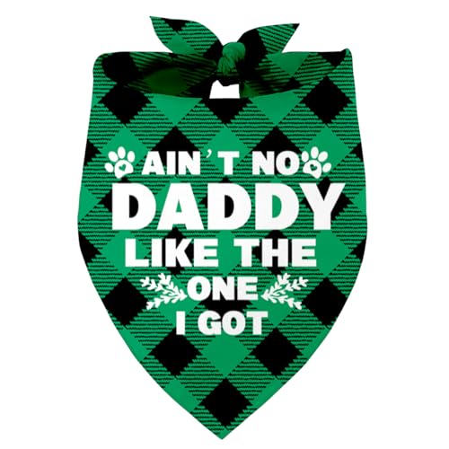 Ain't No Daddy Like The One I Got Dog Bandana, Dad Gift Dog Bandana, Pet Scarf Accessories, Printed Dog Bandanas Gift for Dog Lover Christmas, Father's Day Party, Gift for Small Medium Large Dog (B7) von Razpah