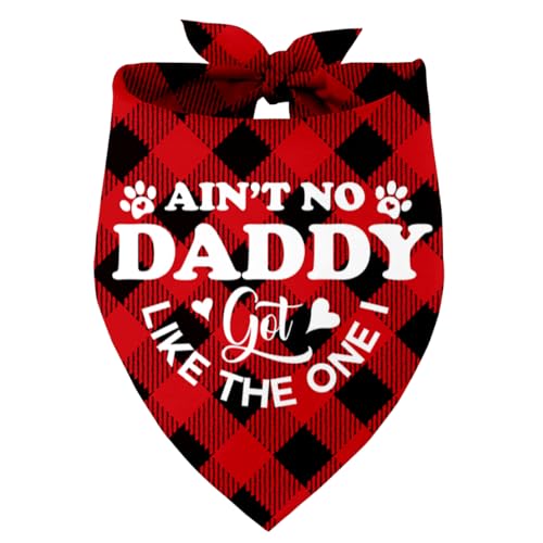 Ain't No Daddy Like The One I Got Dog Bandana, Dad Gift Dog Bandana, Pet Scarf Accessories, Printed Dog Bandanas Gift for Dog Lover Christmas, Father's Day Party, Gift for Small Medium Large Dog (B13) von Razpah