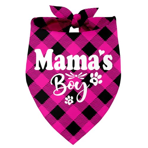 Mama's Boy Hundehalstuch, Geschenk für Hundeliebhaber, Geschenk für Hundeliebhaber, Geburtstag oder Weihnachten, für kleine, mittelgroße und große Hunde (N4) von Razpah