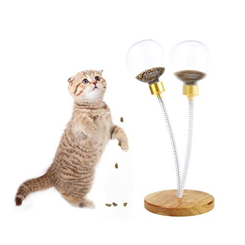 Rben Interaktives Feeder-Spielzeug | Interaktiver Leckerli-Ball für Ihre Katze - Automatisches interaktives Schaukel-Katzenspielzeug Katzenball, auslaufende Glocke neckt von Rben