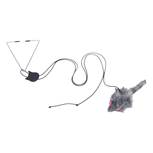 Rben Katze-Maus-Spielzeug | Verstellbares Katzenspielzeug - Door Bouncing Mouse für Indoor-Katzen, geistige körperliche Bewegung, Door Puzzle Kitten Toys von Rben
