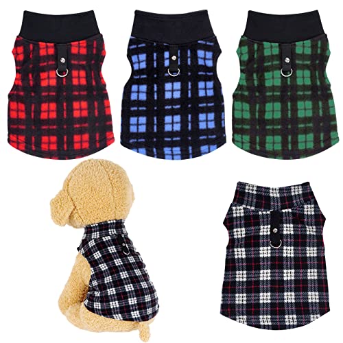 Rbenxia Hundepullover mit Leinenring, weiche Fleece-Weste, Hundepullover, warme Jacke, Haustierkleidung, Winter-Hunde-Outfits für kleine Welpen, Katzen, Haustiere, Größe XXL, 4 Stück Rbenxia Hundepullover mit Leinenring, weiche Fleece-Weste, Hundepullover, warme Jacke, Haustierkleidung, Winter-Hunde-Outfits für kleine Welpen, Katzen, Haustiere, Größe XXL, 4 Stück von Rbenxia