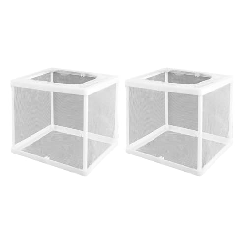 Rdxanc 2 Stück atmungsaktive Aquarien Zuchtbox mit Saugnapf-Designs für Fischisolierung und sicheres Laichen von Babyfischen Rdxanc 2 Stück atmungsaktive Aquarien Zuchtbox mit Saugnapf-Designs für Fischisolierung und sicheres Laichen von Babyfischen von Rdxanc