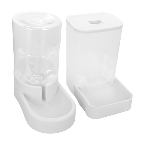 Rdxanc Automatisches Futter- und Wassernapf-Set und kleine Hunde mit transparentem Lebensmittelbehälter, Heimdekoration von Rdxanc