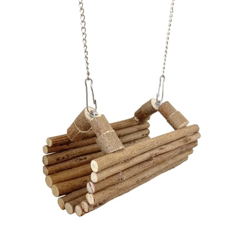 Rdxanc Hamsterschaukel aus Naturholz, Übungs- und Ruheplatz für Hamster, Maus und Rennmäuse, bequem für kleine Nager von Rdxanc