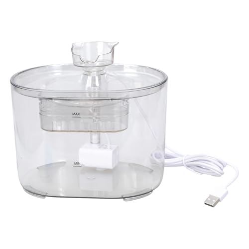 Rdxanc Indoor Hunde Katzen Trinkbrunnen Sichtbarer Haustier Wasserspender mit Umluftfilter für Wasser von Rdxanc