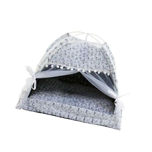 Rdxanc Plushie Pet Tipi Zelt Bequemes Kätzchen Hundebett Abnehmbare Waschbar Tiermatratze für kleine Haustiere von Rdxanc