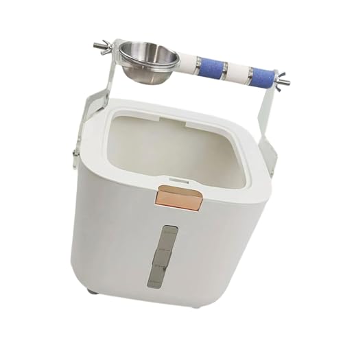 Rdxanc Vogel-Toilettenständer, abnehmbarer Eimer, einfaches Töpfchentraining, Kletterstange, Ständer für kleine bis große Papageien, Nymphensittiche von Rdxanc