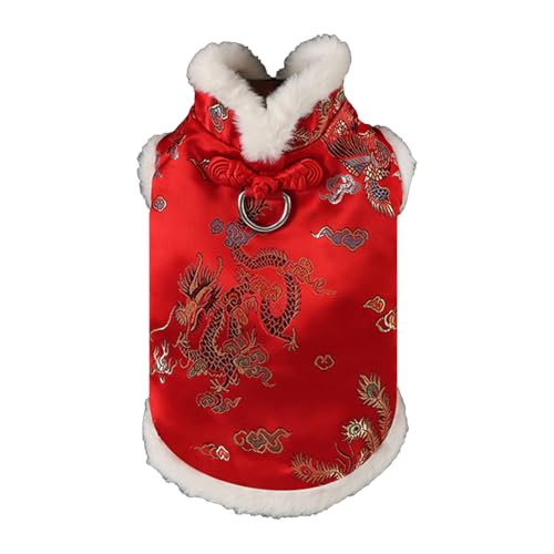 Rdxanc Weicher Plüsch-Hundeumhang im chinesischen Neujahrsstil, Hundekostüm, Outdoor-Haustierjacken für Wärme und Komfort Rdxanc Weicher Plüsch-Hundeumhang im chinesischen Neujahrsstil, Hundekostüm, Outdoor-Haustierjacken für Wärme und Komfort von Rdxanc