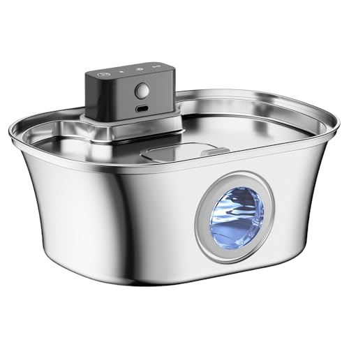 Rdxanc Wiederaufladbare Katzen Wasserbrunnen Edelstahl Katzen Trinkbrunnen für Zuhause und Outdoor Aktivität Rdxanc Wiederaufladbare Katzen Wasserbrunnen Edelstahl Katzen Trinkbrunnen für Zuhause und Outdoor Aktivität von Rdxanc