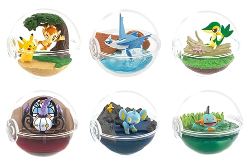 Re-Ment Pokemon Terrarium Collection 12 Box Produkt, 6 Typen, ca. H 3,9 x B 2,8 x T 7,1 cm (100 x 70 x 70 mm), PVC von Re-Ment