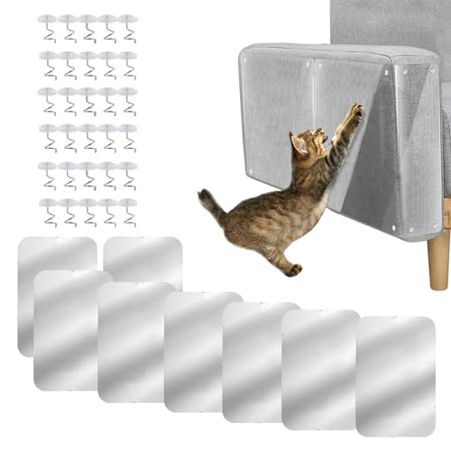 ScratchGuar Transparenter Möbelschutz, Möbelschutz Für Katzenkratzer, Möbelschutz Vor Kratzenden Katzen, Transparenter Katzenmöbelschutz Für Sofaecken (17.71×5.9in-8 Stück) von RePaLy