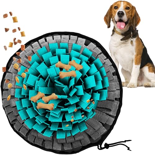 Rea, PuppyJoy Schnüffelteppich für Haustiere Pj-094 50X05Blue Grey, Mentale Auslastung & Spielspaß für Hunde und Katzen - 48X48X10CM von Rea