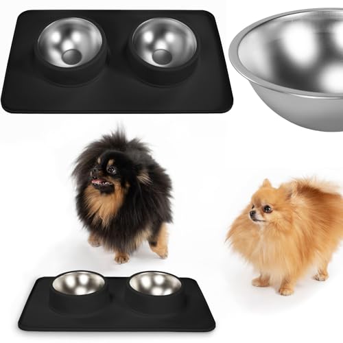 Rea, PuppyJoy Silikonnapf für Haustiere Pj-086 Black, Stilvoll und hygienisch für Haustiere - 6X27X6CM von Rea