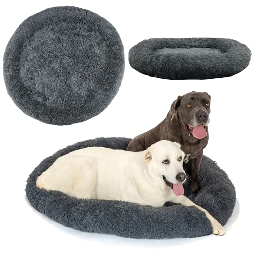 Rea, PuppyJoy Weiches Haustierbett Donut Pj-005 120CmDark Grey, Bequemer Schlafplatz für kleine und große Fellnasen - 120X120X18CM Rea, PuppyJoy Weiches Haustierbett Donut Pj-005 120CmDark Grey, Bequemer Schlafplatz für kleine und große Fellnasen - 120X120X18CM von Rea