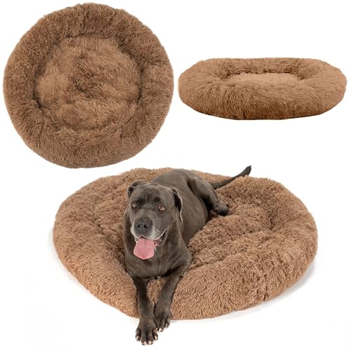 Rea, PuppyJoy Weiches Haustierbett Donut Pj-011 100CmBrown, Bequemer Schlafplatz für kleine und große Fellnasen - 100X100X18CM Rea, PuppyJoy Weiches Haustierbett Donut Pj-011 100CmBrown, Bequemer Schlafplatz für kleine und große Fellnasen - 100X100X18CM von Rea