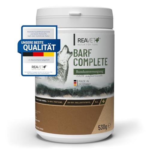 ReaVET Barf Complete Hund Pulver 530g - Barf Zusatz Komplett Barfen für Hunde, Mineralien & Vitamine, Barf Hund von ReaVET