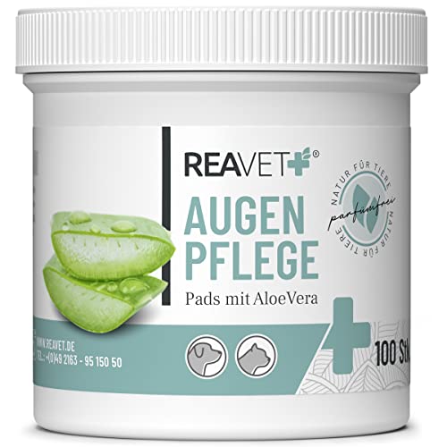 ReaVET Augenpflege Hund 100 Stück – Augenpads Hund I Sanfter Augenreiniger für Hunde, Milde & Schonende Reinigungstücher mit Augentrost, Tränenfleckentferner Hund ohne Reizen, Augen Reinigungspads ReaVET Augenpflege Hund 100 Stück – Augenpads Hund I Sanfter Augenreiniger für Hunde, Milde & Schonende Reinigungstücher mit Augentrost, Tränenfleckentferner Hund ohne Reizen, Augen Reinigungspads von ReaVET