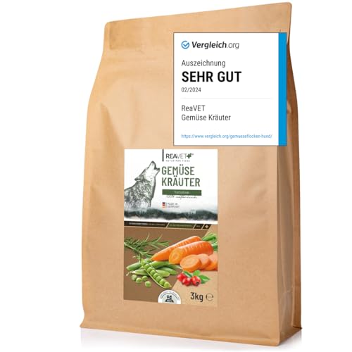 TESTURTEIL SEHR GUT 02/24 ReaVET Gemüse und Kräuter 3kg, Gemüseflocken Hunde getreidefrei, Gemüseflocken Hunde Barf, Barf Zusatz Hund, Gemüseflocken Hunde TESTURTEIL SEHR GUT 02/24 ReaVET Gemüse und Kräuter 3kg, Gemüseflocken Hunde getreidefrei, Gemüseflocken Hunde Barf, Barf Zusatz Hund, Gemüseflocken Hunde von ReaVET