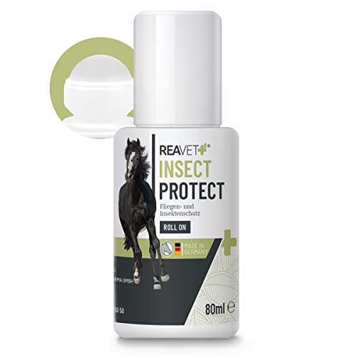 ReaVET Insect Protect Roll On Insektenschutz für Pferde – Fliegen- & Insektenschutz, Fliegenschutz, sofortiger Schutz vor Fliegen, Bremsen & Mücken, Pferdezubehör & Pferdepflege von ReaVET