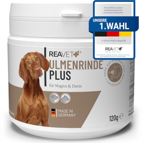 ReaVET Ulmenrinde Plus stark schleimend ohne Aufkochen für Hunde & Katzen 120g - Naturrein in Premiumqualität, Verdauung, Darmflora, Magen, Slippery Elm Bark ReaVET Ulmenrinde Plus stark schleimend ohne Aufkochen für Hunde & Katzen 120g - Naturrein in Premiumqualität, Verdauung, Darmflora, Magen, Slippery Elm Bark von ReaVET