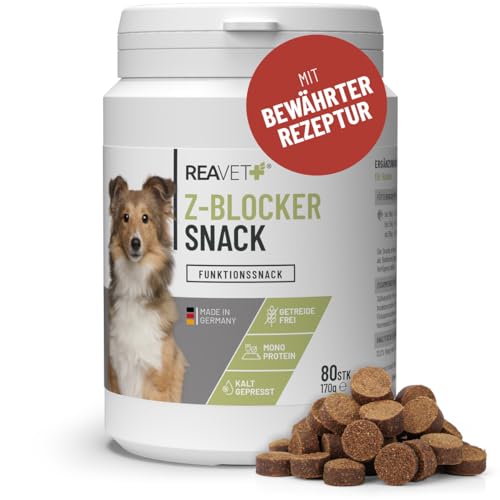 ReaVET Z-Blocker Snack (170g) Optimale Belohnung für Hunde in der Saison, für bis 3 Monate I Leckerlis Hund mit Schwarzkümmelöl, Zistrosenkraut & Kokosöl I Getreidefrei von ReaVET