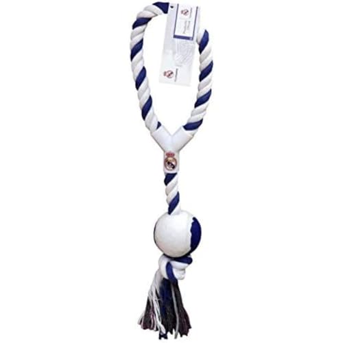 CYP BRANDS Real Madrid CF Hundespielzeug mit Ball, Einheitsgröße, Mehrfarbig, offizielles Produkt von CYPBRANDS