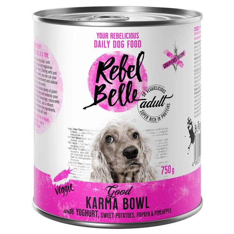 15 + 9 gratis! 24 x 375 g /24 x 750 g Rebel Belle  - Good Karma Bowl - veggie (24 x 750 g) von Rebel Belle