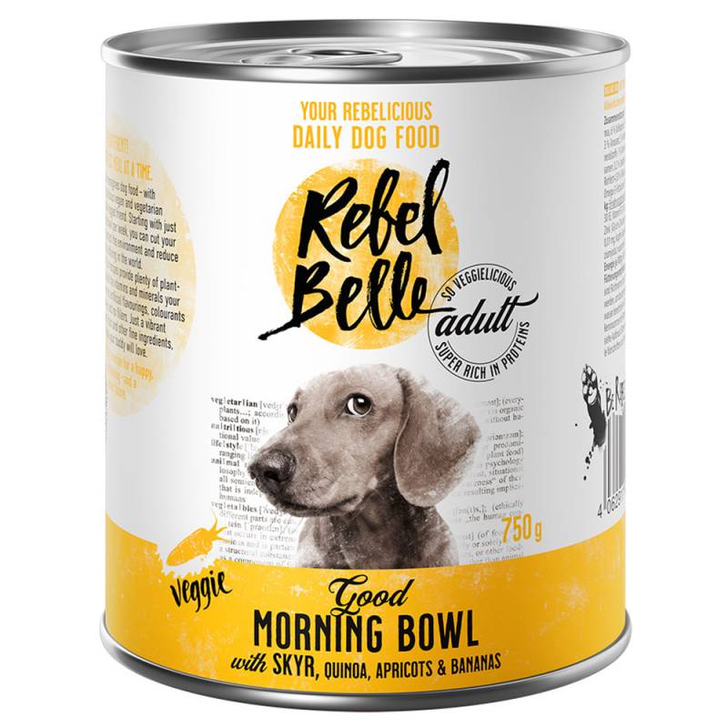 15 + 9 gratis! 24 x 375 g /24 x 750 g Rebel Belle  - Good Morning Bowl - veggie (24 x 750 g) von Rebel Belle