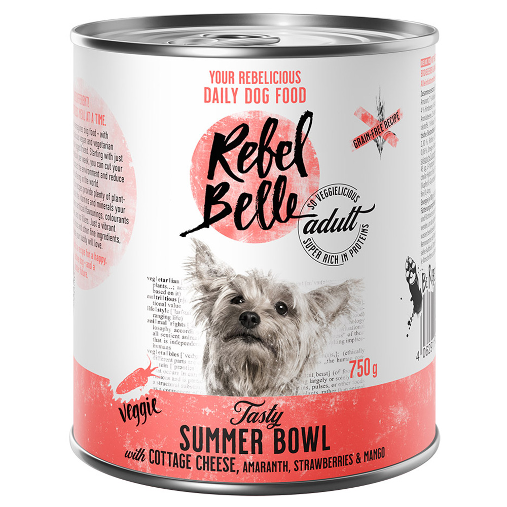 15 + 9 gratis! 24 x 375 g /24 x 750 g Rebel Belle  - Tasty Summer Bowl - veggie (24 x 750 g) von Rebel Belle