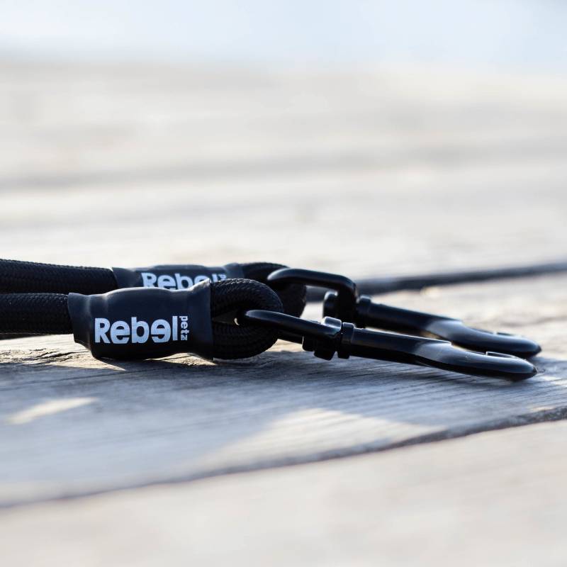 Rebel Petz Adjustable Double Dog Leash Large von Rebel Petz
