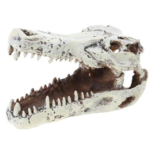Rebellious Landschaft Künstliche Alligatoren Schädel Landschaft Fischtanks Dekorationen Für Aquarien Terrarium Garnelenschädel Ornamente von Rebellious