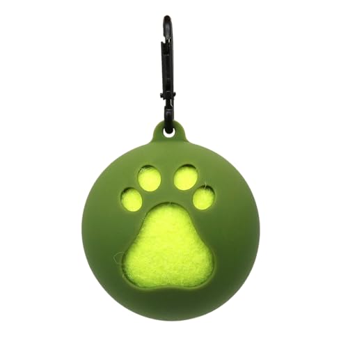 Tragbarer Haustierball-Halter mit Hundeleinen-Befestigung, Standard-Tennisballhalter für einfache Outdoor-Abenteuer, tragbarer Tennisball-Clip, einfache Installation, Haustierzubehör von Rebellious