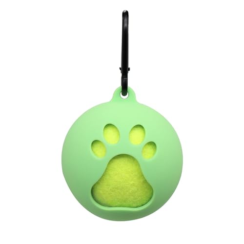 Tragbarer Haustierball-Halter mit Hundeleinen-Befestigung, Standard-Tennisballhalter für einfache Outdoor-Abenteuer, tragbarer Tennisball-Clip, einfache Installation, Haustierzubehör von Rebellious