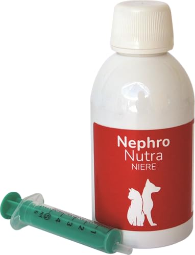 NephroNutra Ergänzungsfuttermittel für Hunde & Katzen: Unterstützt Nierenfunktion, Mit Phosphatbindern, Chitosan & B-Vitaminen, Flüssige Form für einfache Dosierung, 200ml von ReboVet