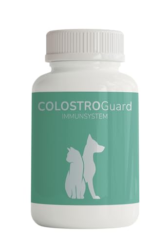 COLOSTROGuard 120 Kapseln für Hunde & Katzen: Kann Darmflora & Immunsystem unterstützen, Mit Colostrum & Mandelpilz, unterstützt Entwicklung von Jungtieren von Rebopharm