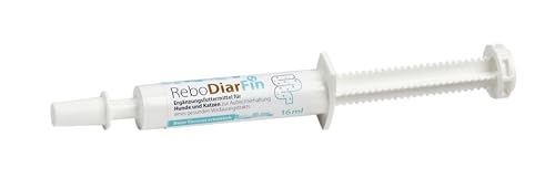 ReboDiarFin Verdauungs-Paste für Hunde & Katzen 16 ml: Unterstützung bei Verdauungsstörungen, Mit Pektin & Kaolin, Angereichert mit Glutaminpeptid, Probiotika- & Präbiotika-Mix von reboVet