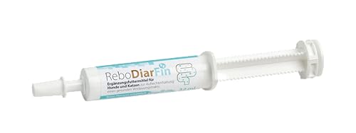 ReboDiarFin Verdauungs-Paste für Hunde & Katzen 32 ml: Unterstützung bei Verdauungsstörungen, Mit Pektin & Kaolin, Angereichert mit Glutaminpeptid, Probiotika- & Präbiotika-Mix von reboVet