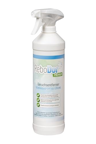 ReboDor Premium Geruchsneutralisierer: Effektiv gegen hartnäckige Tiergerüche, Mikrobielle Technologie, Ohne Chemie, Umweltbewusst, Dezent duftend, 750 ml Sprühflasche von Rebopharm