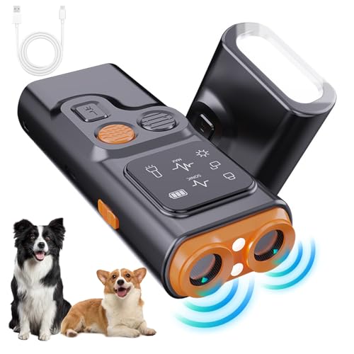 Anti Barking Device for Dogs - Antibellgerät für Hunde mit Ultraschall Anti Bell Gerät Hunde mit LED-Taschenlampe & HD-Display | Hundetrainingsgeräte für Verhaltenskorrektur & Hundeabwehr Anti Barking Device for Dogs - Antibellgerät für Hunde mit Ultraschall Anti Bell Gerät Hunde mit LED-Taschenlampe & HD-Display | Hundetrainingsgeräte für Verhaltenskorrektur & Hundeabwehr von Recitem