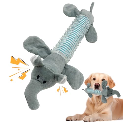 Recitem 2025 Neues Kauspielzeug für Hunde mit aggressivem Kauverhalten, Robustes interaktives Quietschspielzeug aus Plüsch mit TPR-Gummi, Hundespielzeug für kleine/mittlere/große Hunderassen (Grün) Recitem 2025 Neues Kauspielzeug für Hunde mit aggressivem Kauverhalten, Robustes interaktives Quietschspielzeug aus Plüsch mit TPR-Gummi, Hundespielzeug für kleine/mittlere/große Hunderassen (Grün) von Recitem