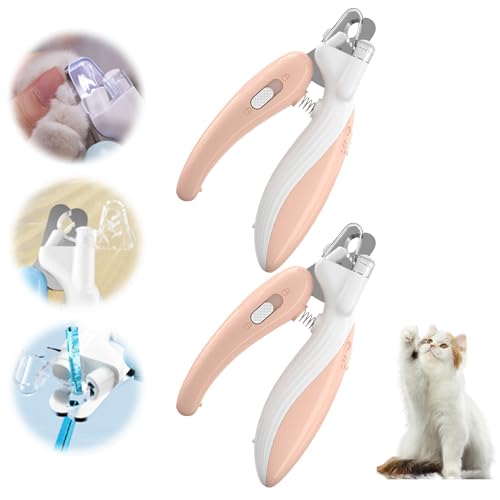 Recitem Haustier Nagelknipser mit LED-Licht, Nagelknipser Krallenschneider, Krallenschere für Katzen Hunde, Nagelschneider Scharfe Klinge Sicheres für Mittlere Kleine Haustiere Krallenpflege (2 Rosa) Recitem Haustier Nagelknipser mit LED-Licht, Nagelknipser Krallenschneider, Krallenschere für Katzen Hunde, Nagelschneider Scharfe Klinge Sicheres für Mittlere Kleine Haustiere Krallenpflege (2 Rosa) von Recitem