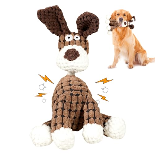 Recitem Hundespielzeug, Unzerstörbar Spielzeug Hund, Hundespielzeug Unzerstörbar für Zahnreinigung, Puppy Seil Spielzeug Plüschtier, Interaktives Hundespielzeug für Kleine Mittelgroßen Hund (1 Braun) Recitem Hundespielzeug, Unzerstörbar Spielzeug Hund, Hundespielzeug Unzerstörbar für Zahnreinigung, Puppy Seil Spielzeug Plüschtier, Interaktives Hundespielzeug für Kleine Mittelgroßen Hund (1 Braun) von Recitem