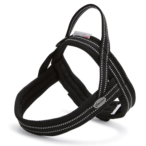 Record Hundegeschirr Dolomiti – Farbe Schwarz – Größe S – Umfang 54 – 64 cm – Material: Nylon geflochten mit reflektierenden 3M ScotchLite Bändern Record Hundegeschirr Dolomiti – Farbe Schwarz – Größe S – Umfang 54 – 64 cm – Material: Nylon geflochten mit reflektierenden 3M ScotchLite Bändern von Record