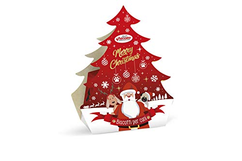 Merry Christmas Weihnachtsbaum für Hunde mit Keksen sortiert Snacks Weihnachtsgeschenk von Record